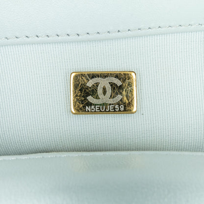 Gray Chanel Medium Lambskin 19 Flap Satchel