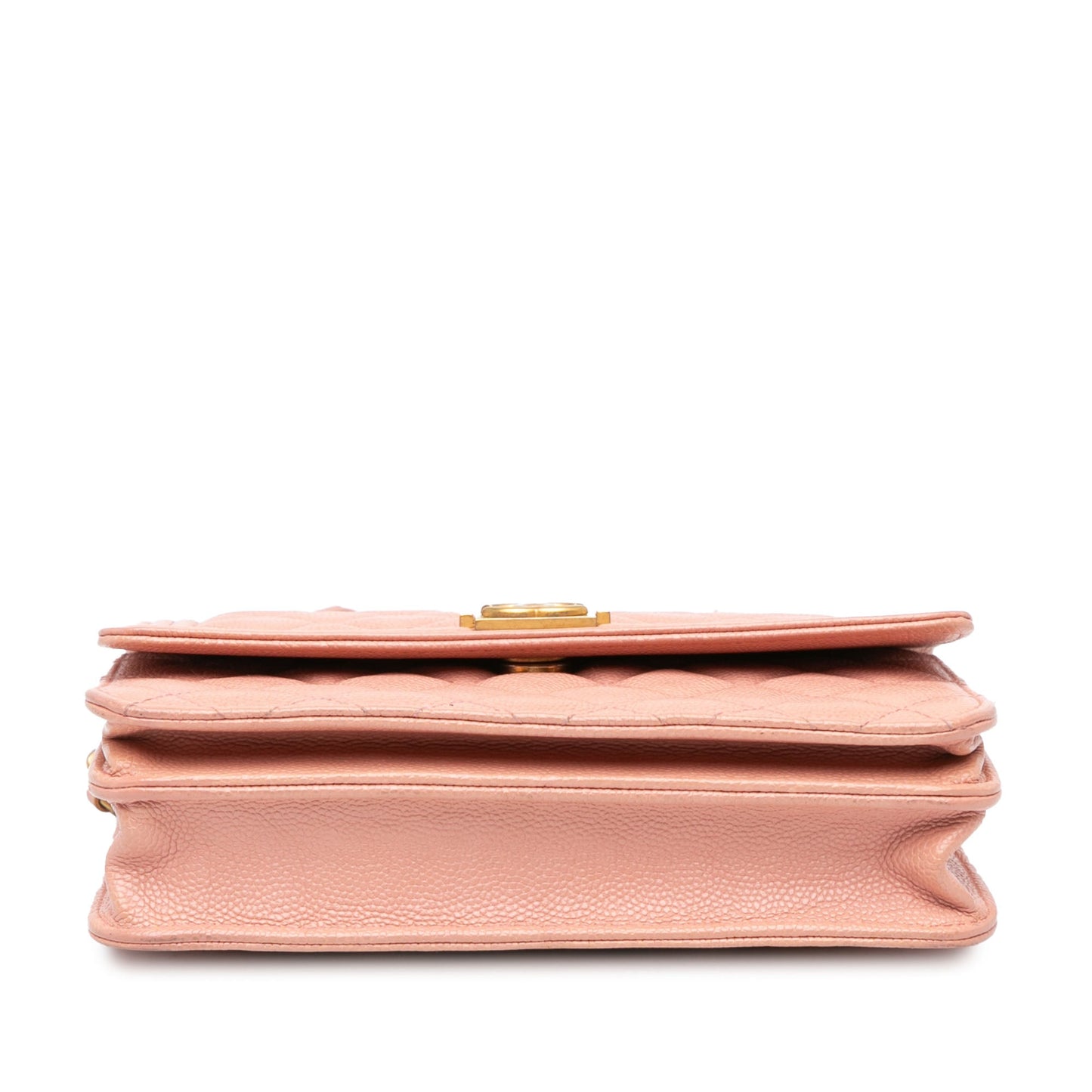 Chanel Sac Quilted Caviar Square Boy Wallet On Chain