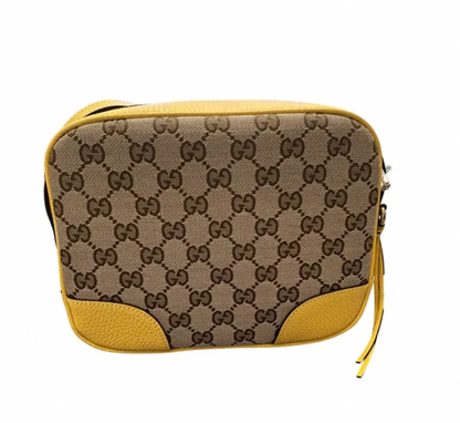 Gucci Canvas Supreme Camera Bag Yellow