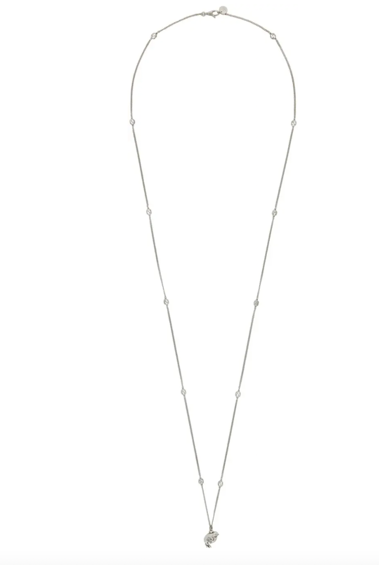 Gucci Chick Motif Necklace in Silver