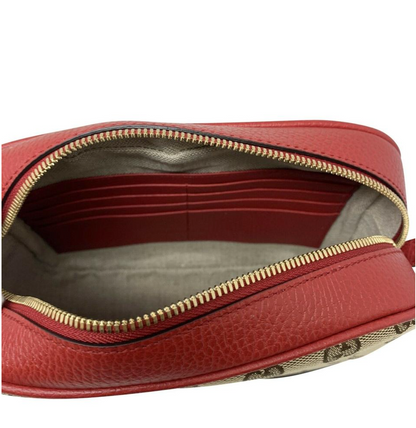 Gucci Canvas Supreme Camera Bag Red