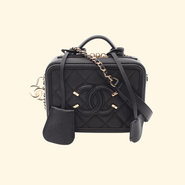 Chanel Caviar Leather Vanity Bag