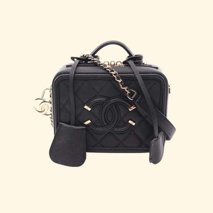 Chanel Caviar Leather Vanity Bag