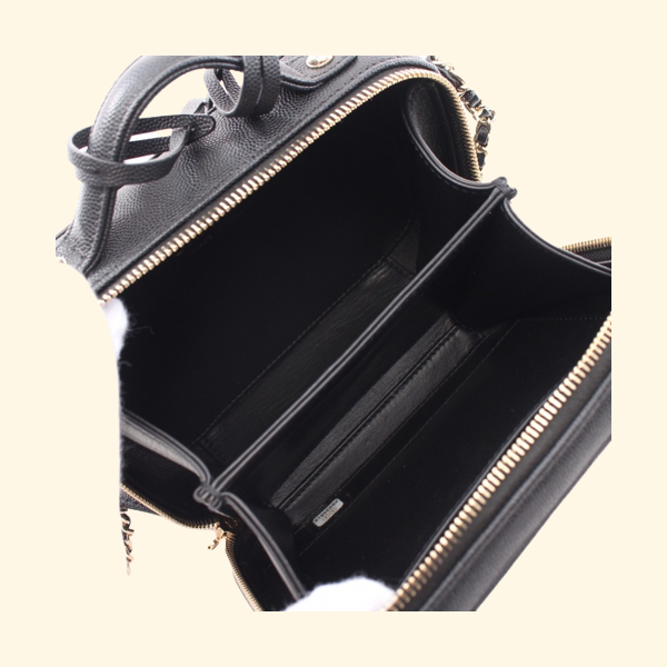 Chanel Caviar Leather Vanity Bag