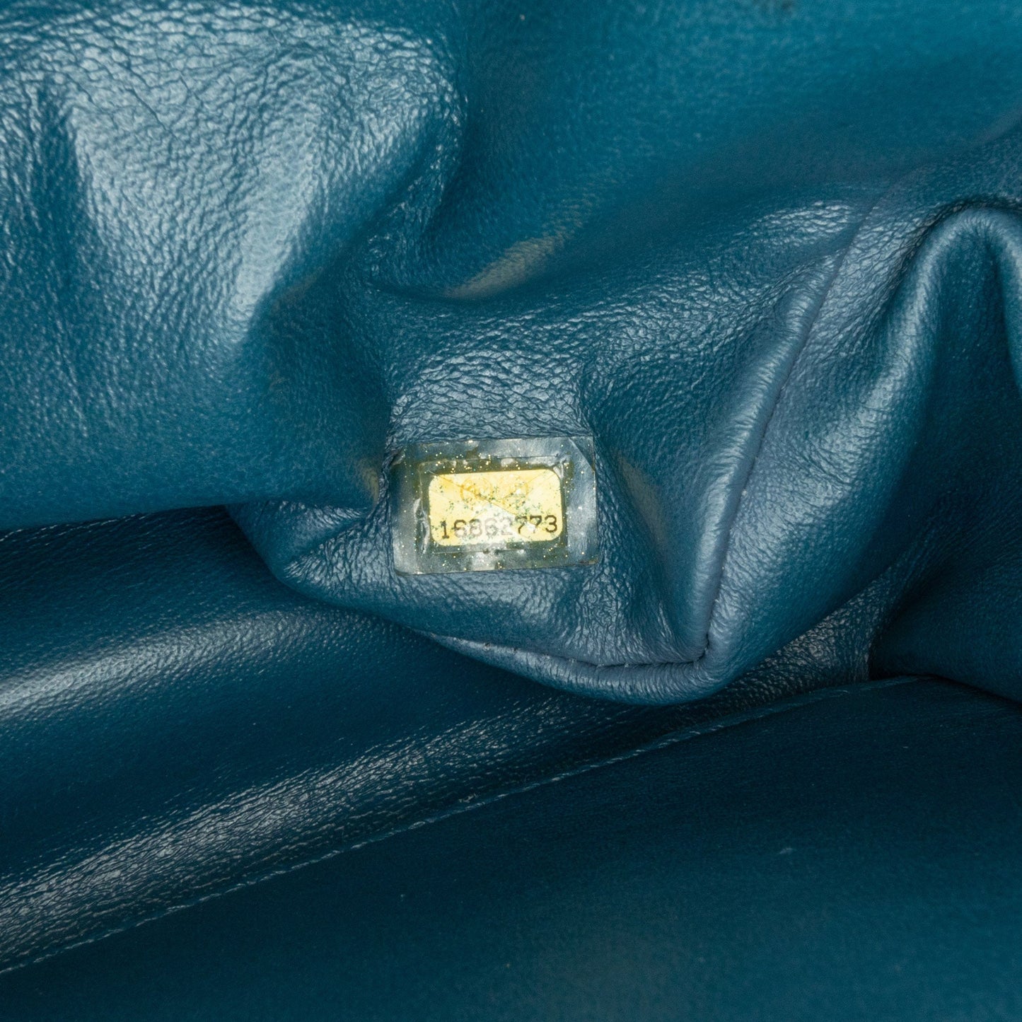 Blue Chanel Jumbo Classic Lambskin Double Flap Shoulder Bag