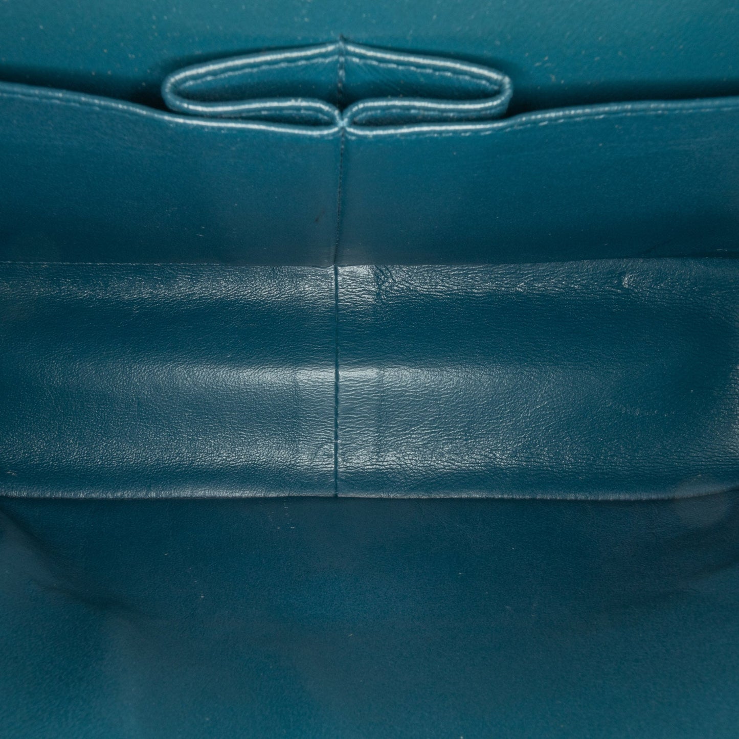 Blue Chanel Jumbo Classic Lambskin Double Flap Shoulder Bag