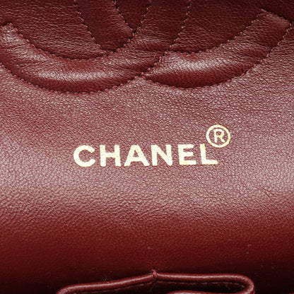 Black Chanel Medium Classic Lambskin Double Flap Shoulder Bag