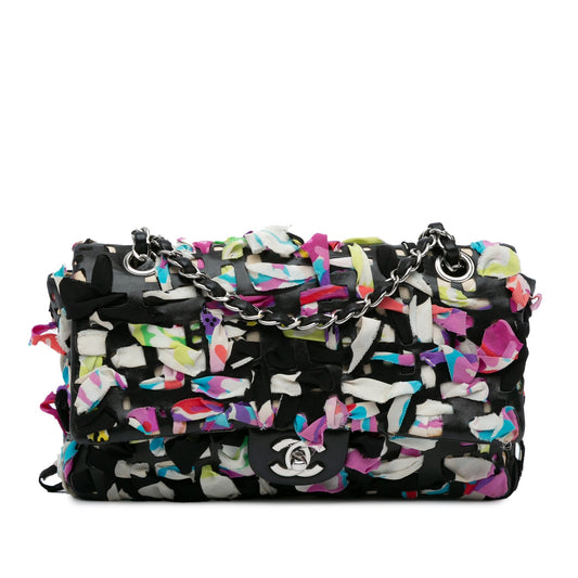 Chanel Sac Medium Classic Lambskin and Silk Ribbon Single Flap