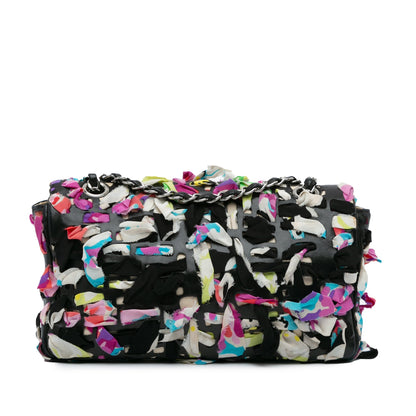 Chanel Sac Medium Classic Lambskin and Silk Ribbon Single Flap