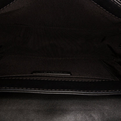 Black Chanel Medium Patent Reverso Boy Flap Shoulder Bag