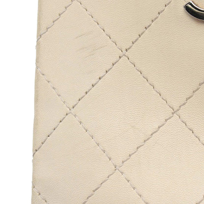 Black Chanel Bicolor Quilted Lambskin Vertical Shopping Tote