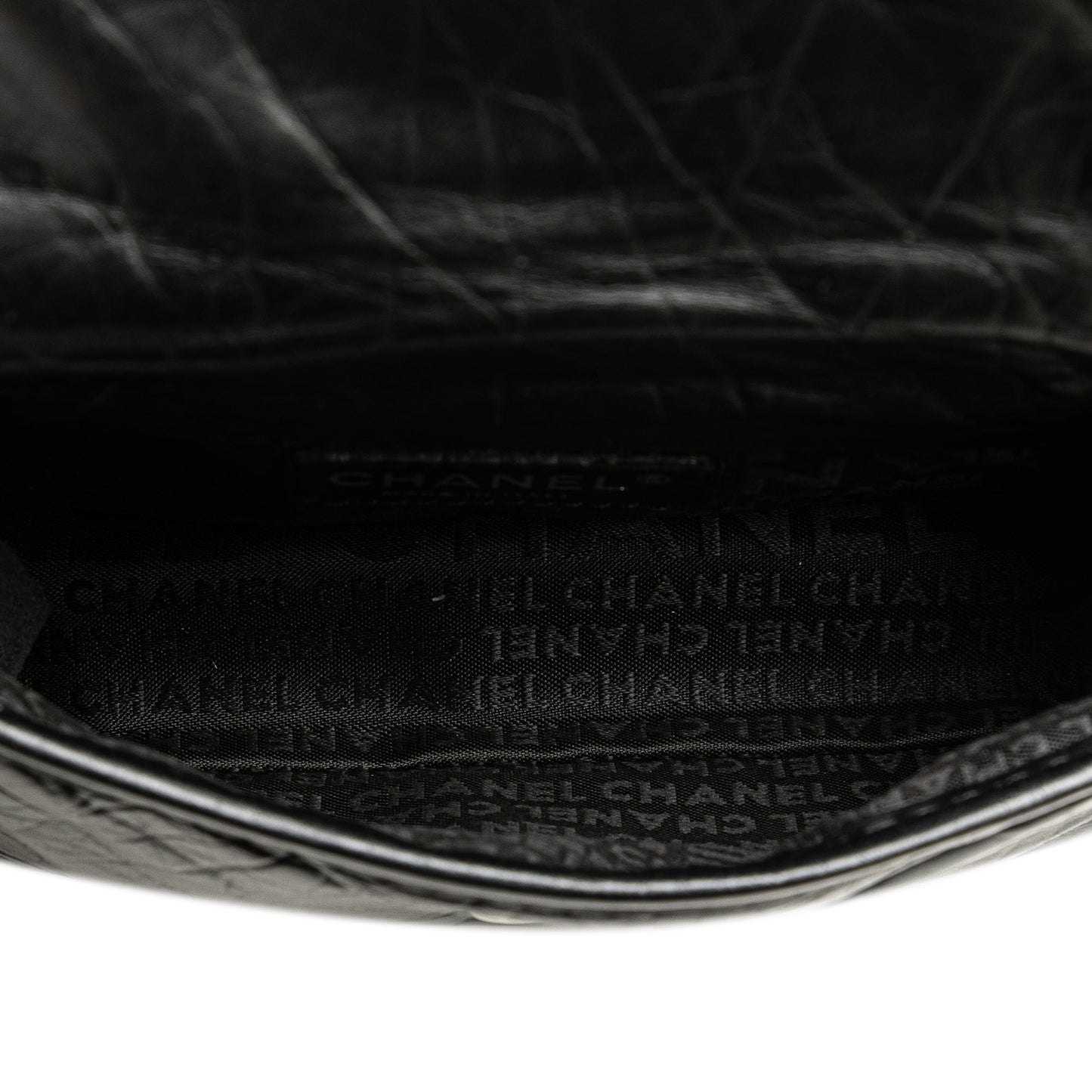 Black Chanel CC Aged Calfskin Logo Flap Belt Bag