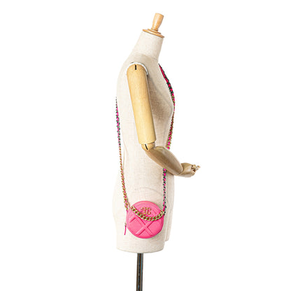 Chanel Sac Jersey 19 Round Clutch on Chain