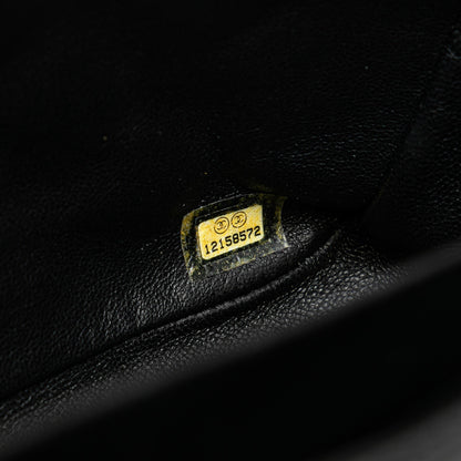 Black Chanel Jumbo Classic Caviar Single Flap Shoulder Bag