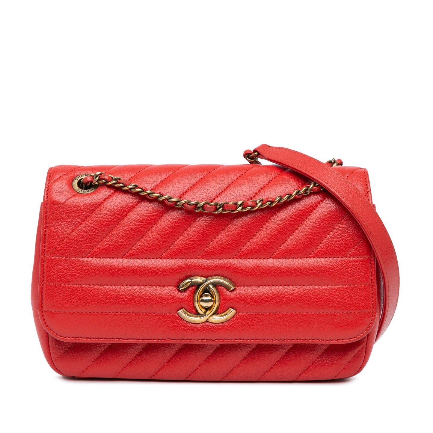 Chanel Sac Small Diagonal Quilted Goatskin Flap