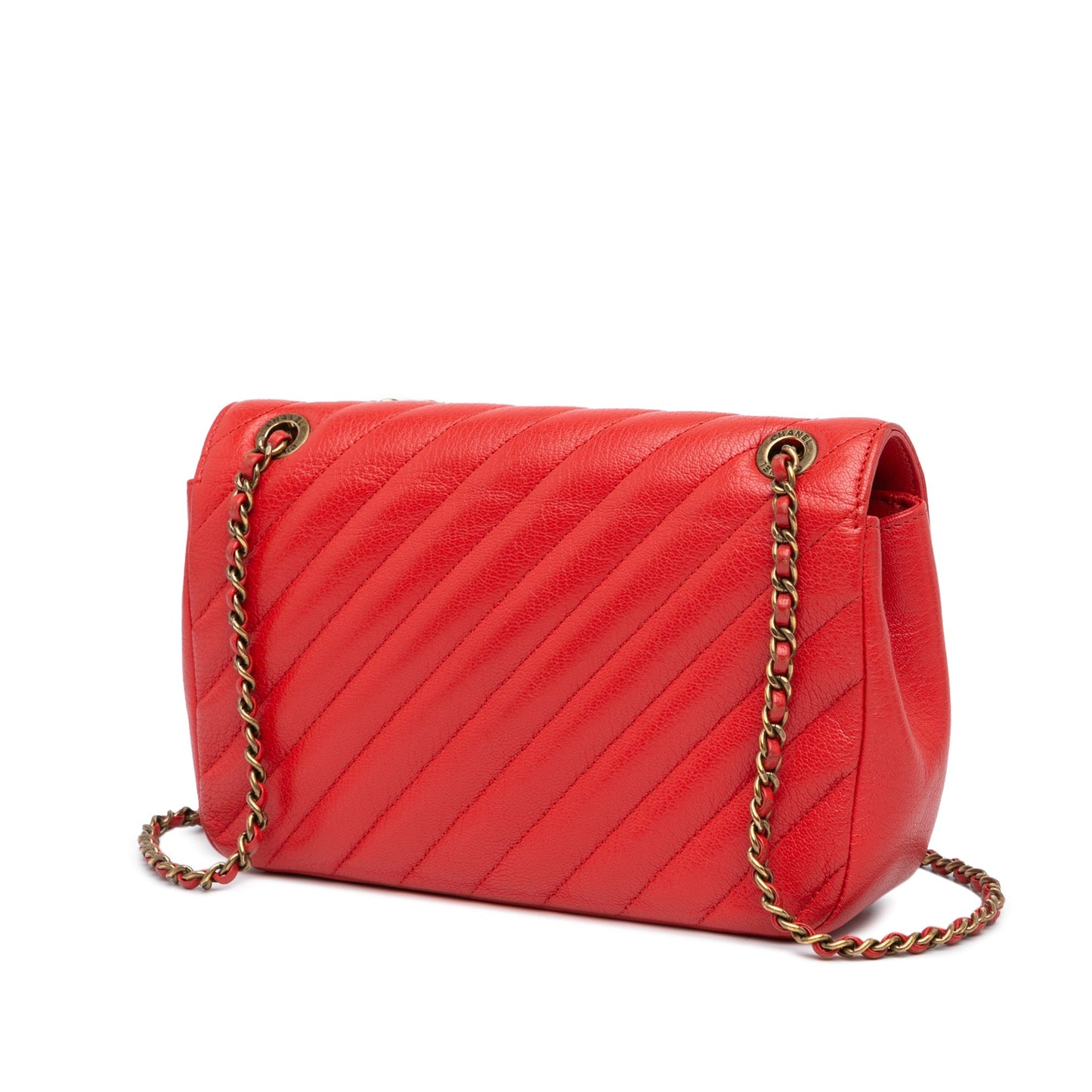 Chanel Sac Small Diagonal Quilted Goatskin Flap