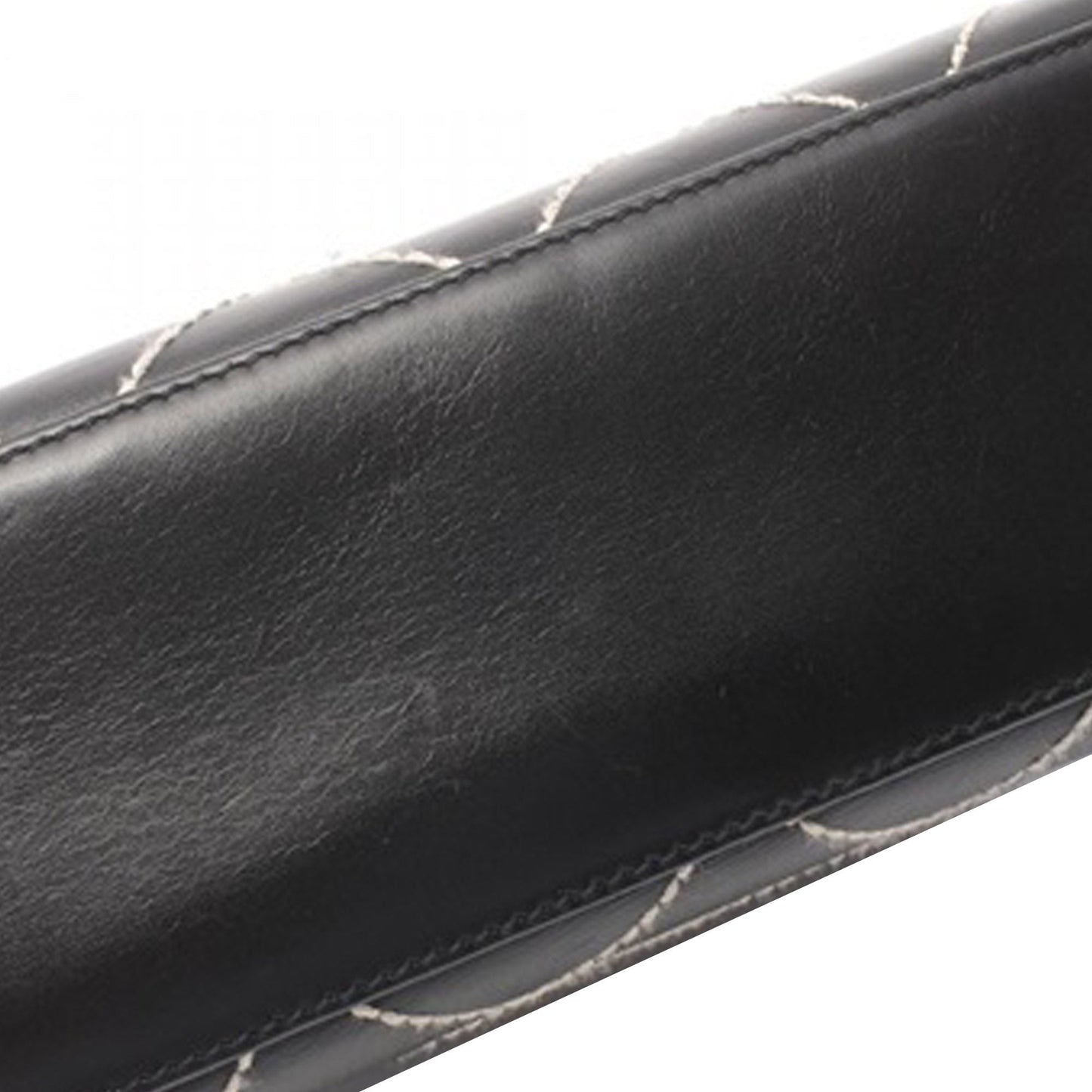 Black Chanel CC Wild Stitch Calfskin Handbag
