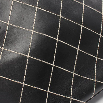 Black Chanel CC Wild Stitch Calfskin Handbag
