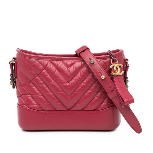 Chanel Sac Small Chevron Aged Calfskin Gabrielle Crossbody