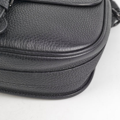 Christian Dior Grained Calfskin Medium Bobby Flap Black