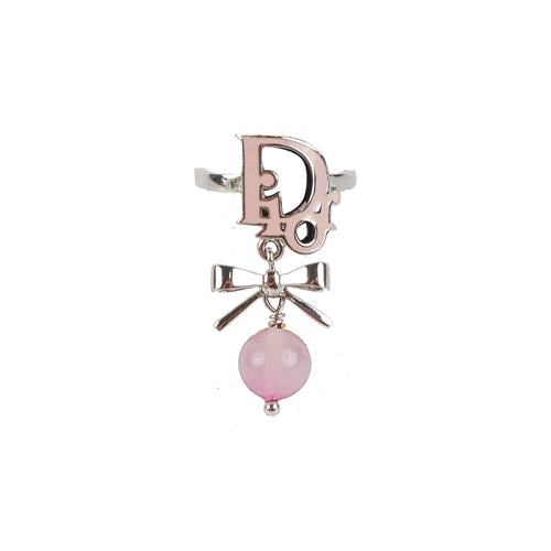 Christian Dior Pink Bow Ring Size L
