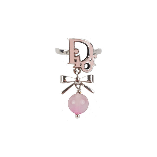 Christian Dior Pink Bow Ring Size L