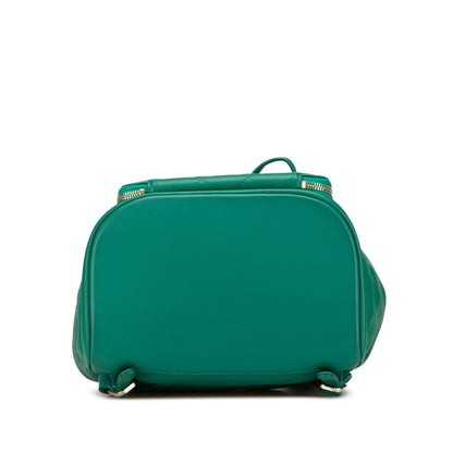 Green Chanel Caviar Business Affinity Backpack