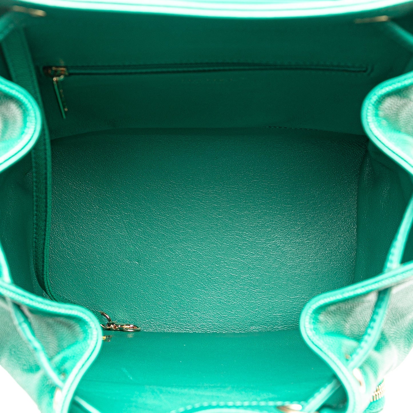 Green Chanel Caviar Business Affinity Backpack