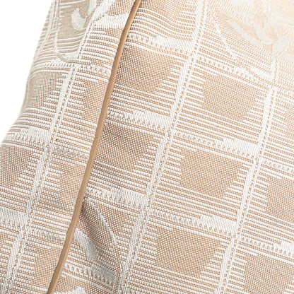 Cream Chanel New Travel Line Nylon Tote
