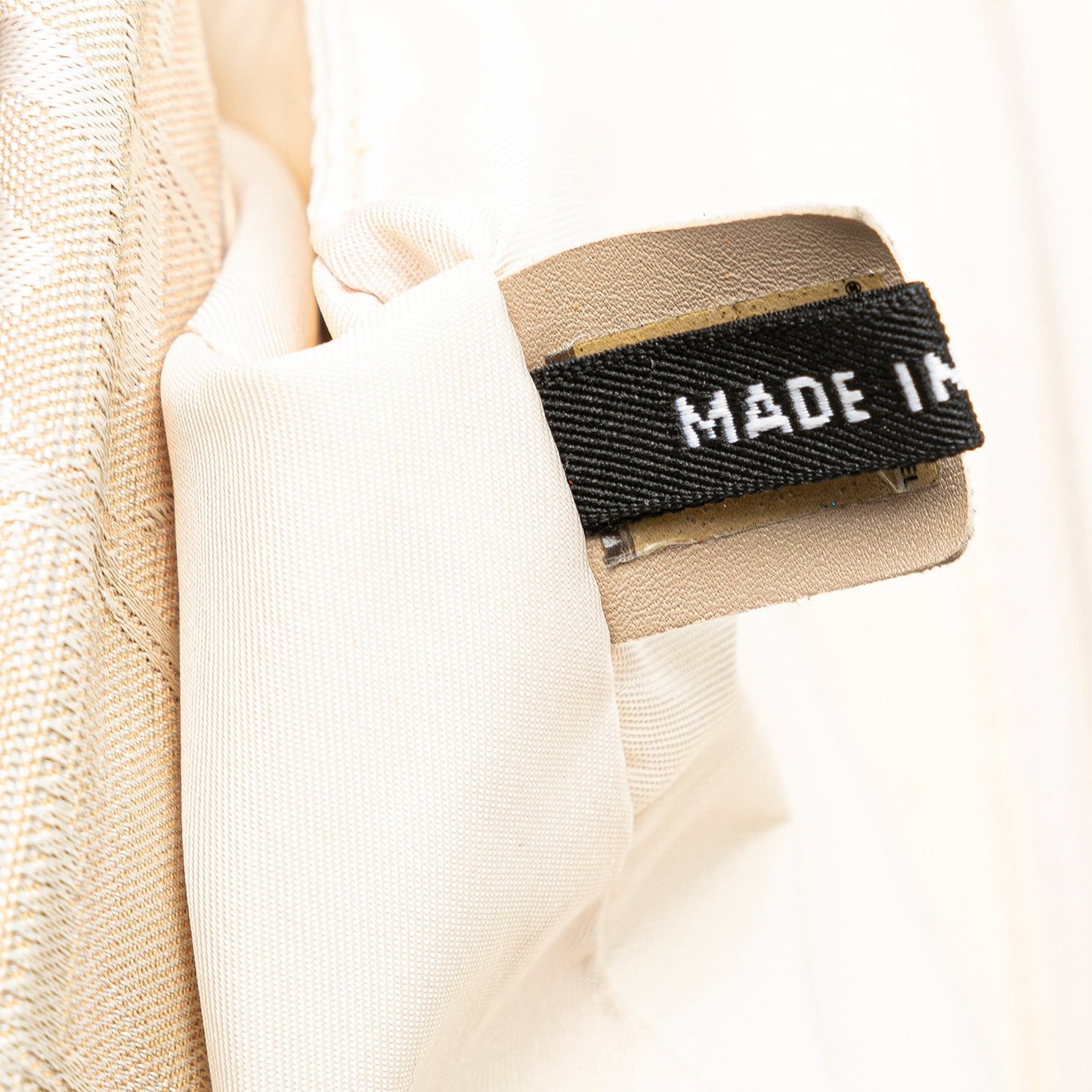 Cream Chanel New Travel Line Nylon Tote