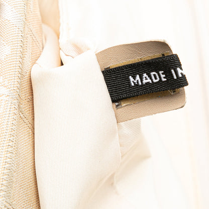Cream Chanel New Travel Line Nylon Tote