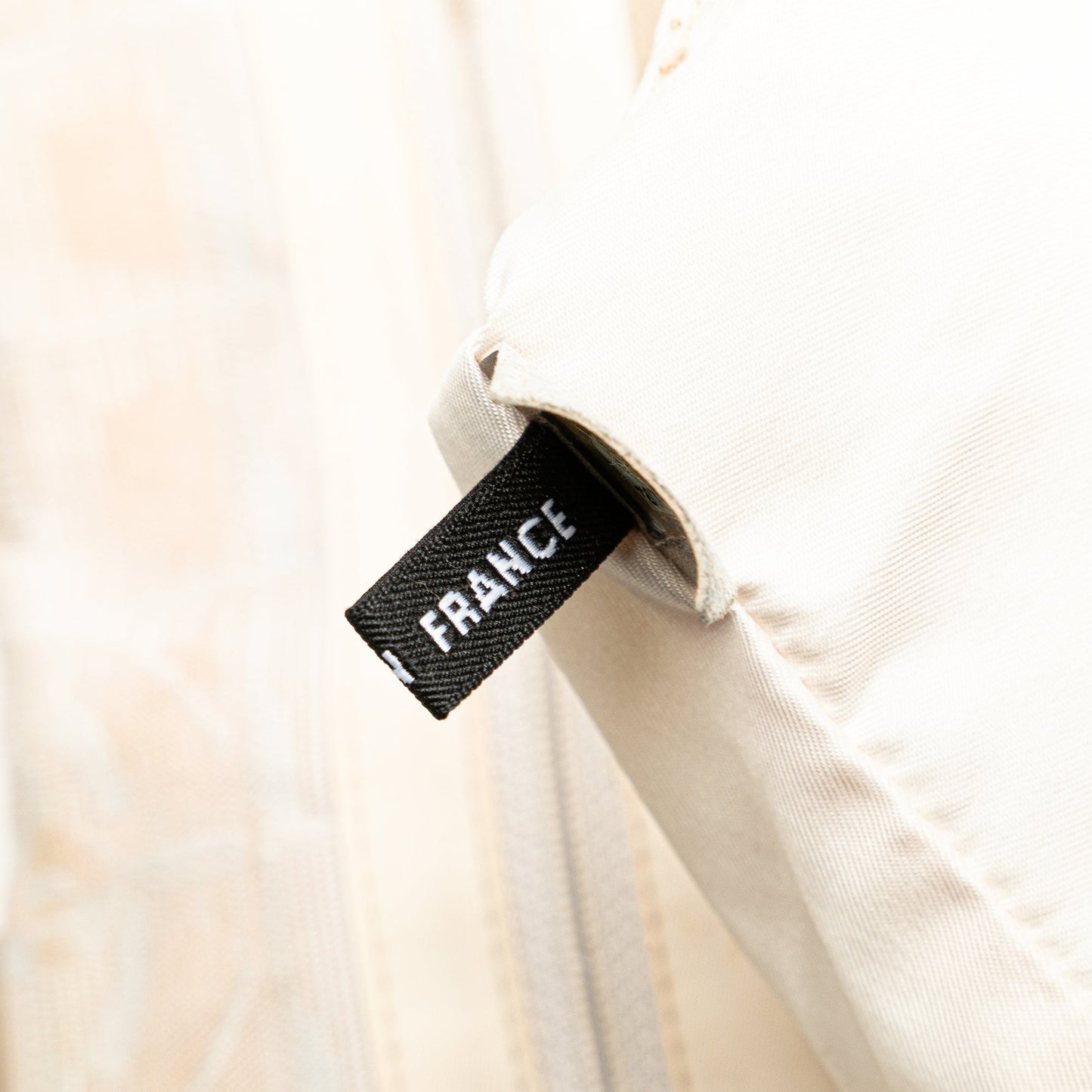 Cream Chanel New Travel Line Nylon Tote