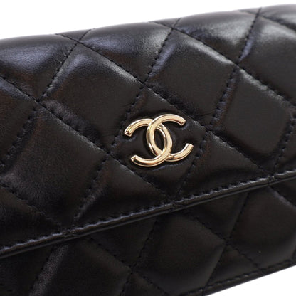 Black Chanel Quilted Calfskin Maxi Pearls Clutch With Chain Crossbody Bag