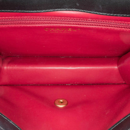 Chanel Sac Quilted Lambskin Crystal Geometric CC Frame Flap