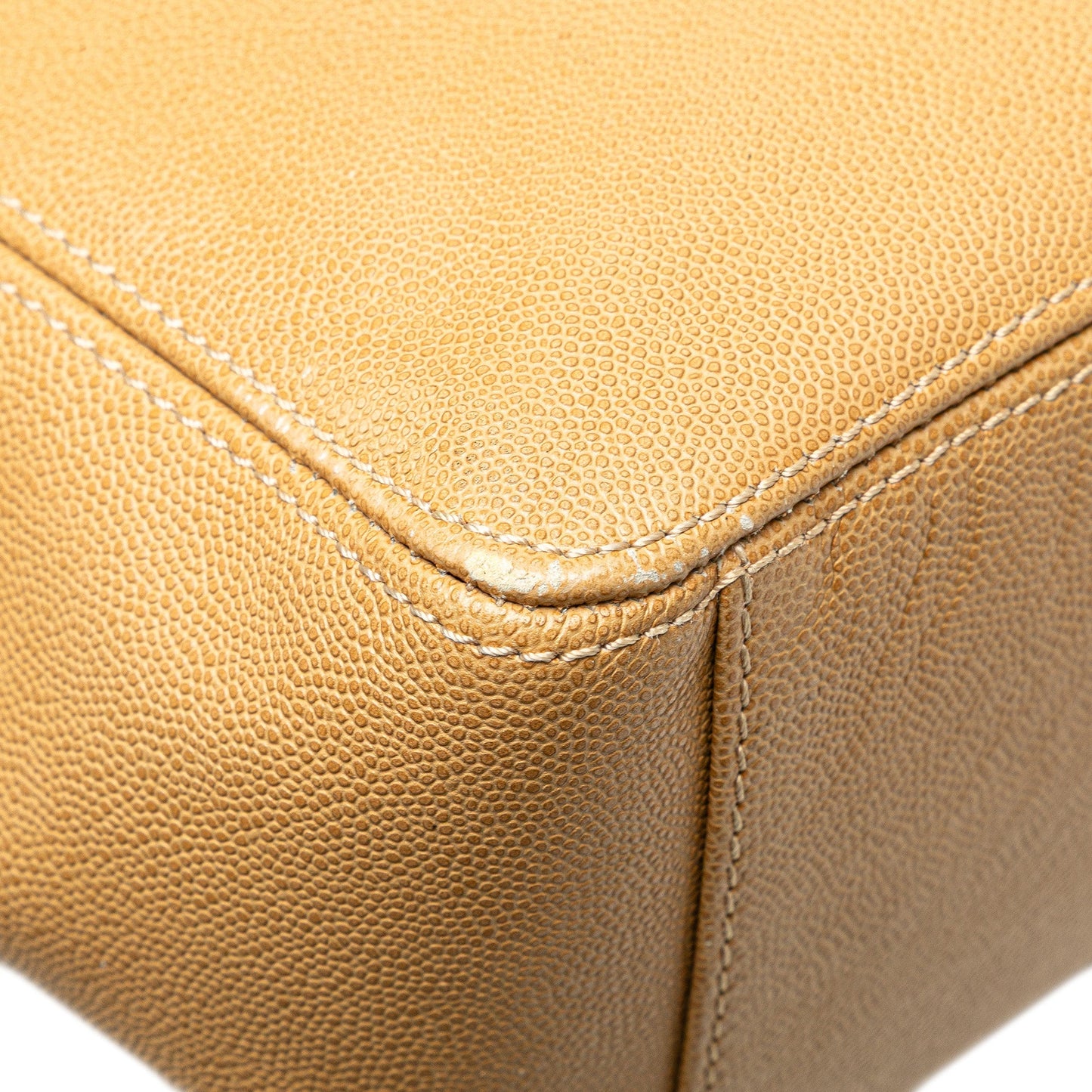 Brown Chanel CC Caviar Tortoise Chain Tote Bag