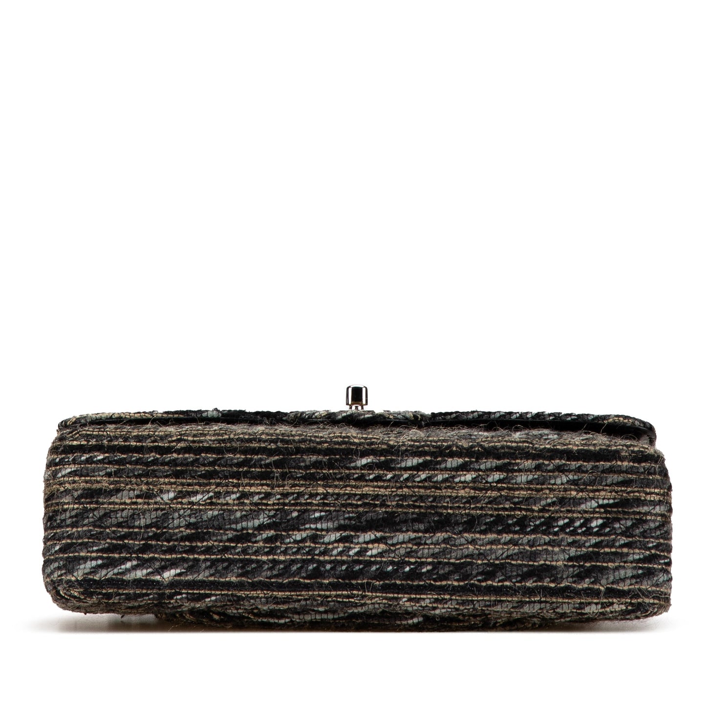 Brown Chanel Medium Classic Tweed Double Flap Shoulder Bag