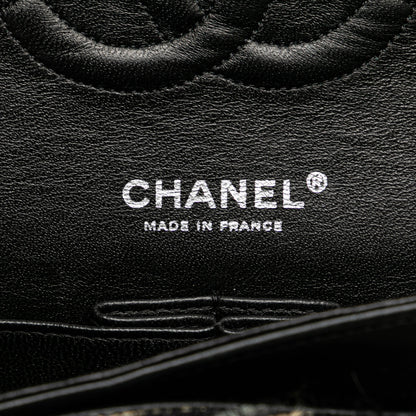Brown Chanel Medium Classic Tweed Double Flap Shoulder Bag