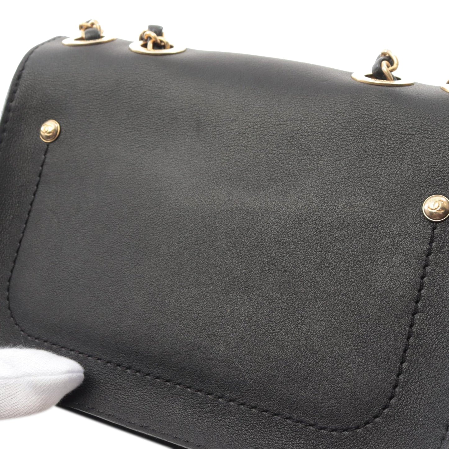 Black Chanel Quilted Calfskin Multi Pouching Flap Shoulder Bag