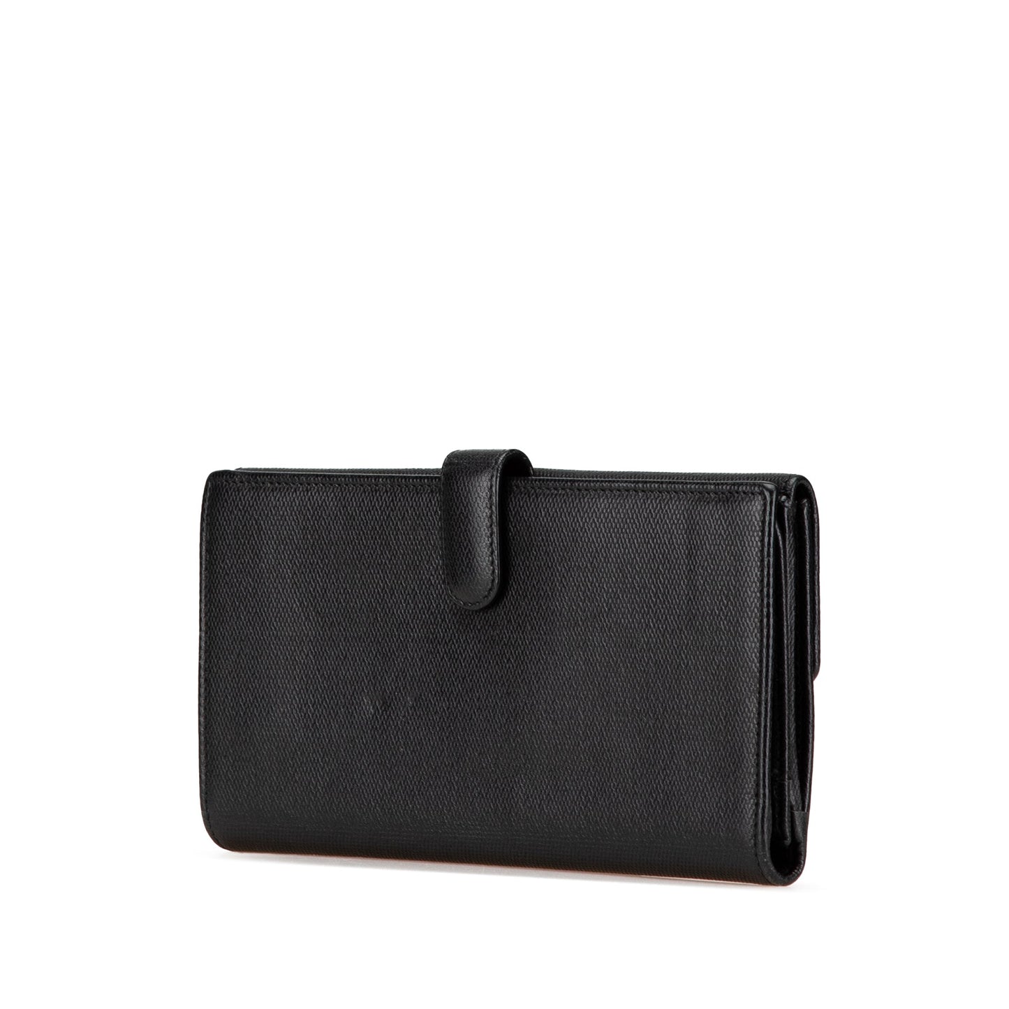Black Chanel Calfskin CC Long Wallet