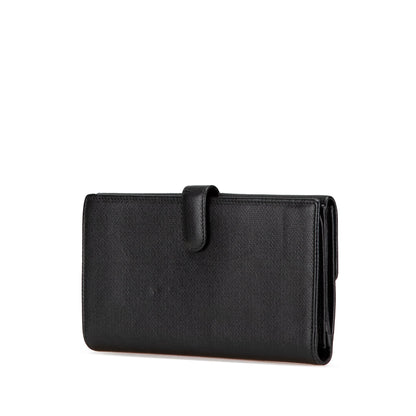 Black Chanel Calfskin CC Long Wallet