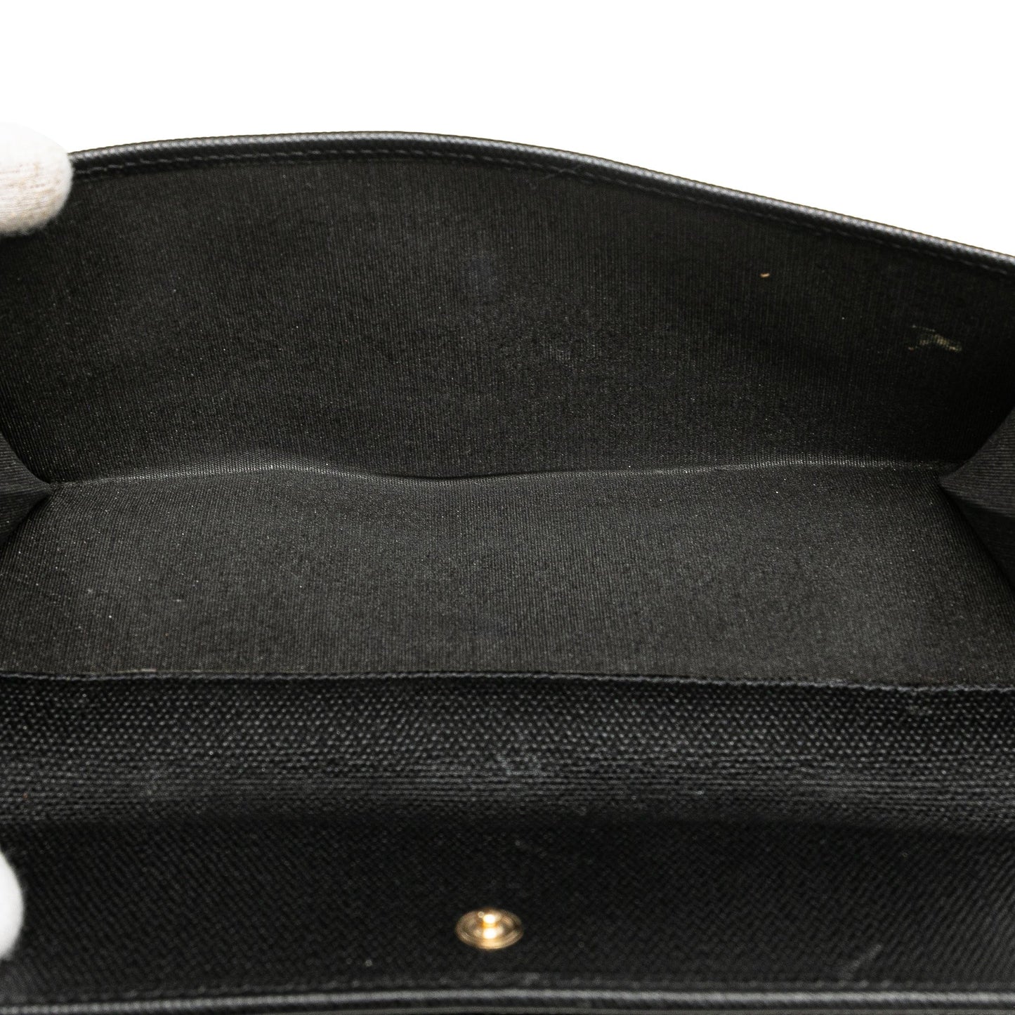 Black Chanel Calfskin CC Long Wallet