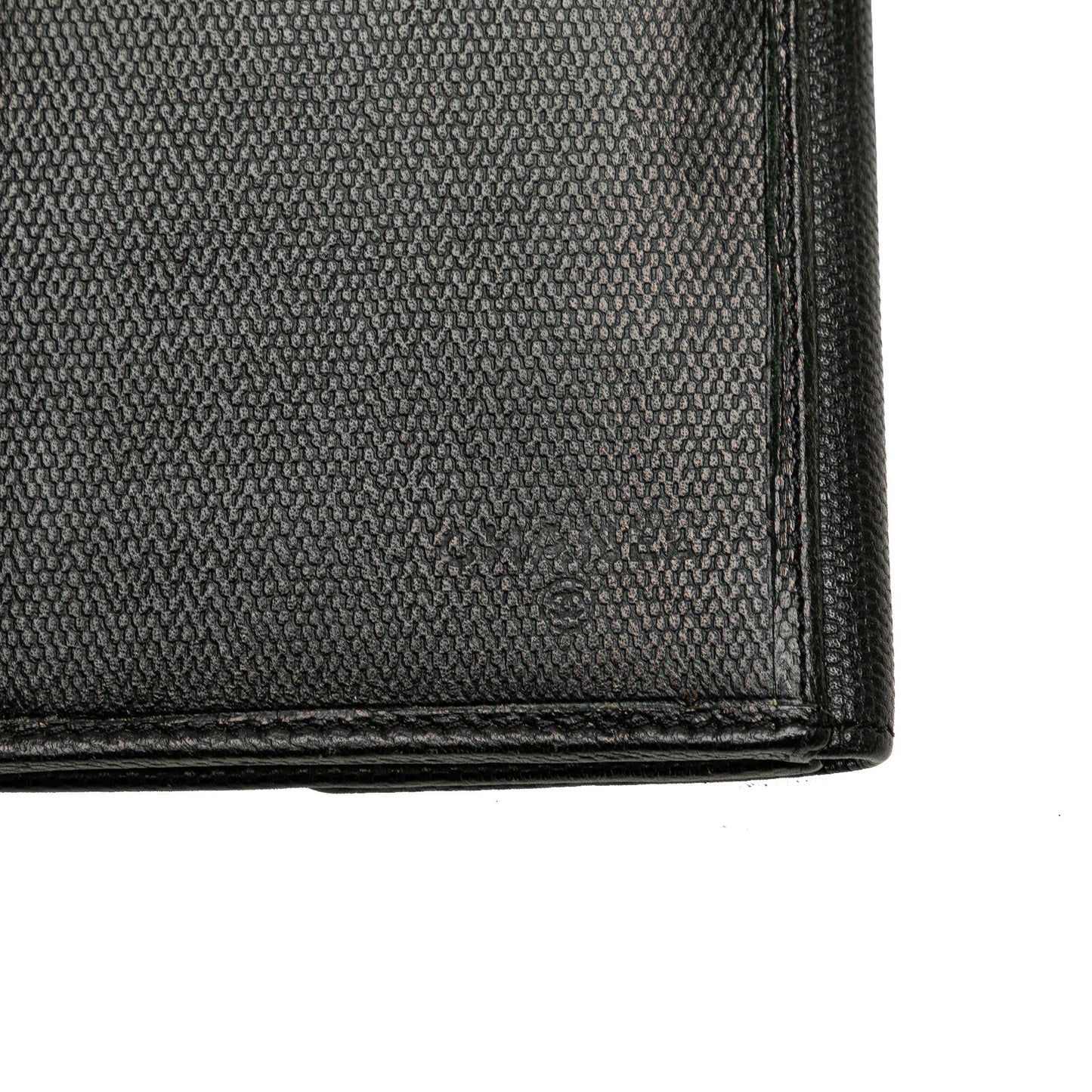 Black Chanel Calfskin CC Long Wallet