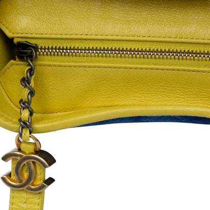 Blue Chanel Small Gabrielle Suede Crossbody Bag