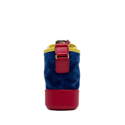 Blue Chanel Small Gabrielle Suede Crossbody Bag