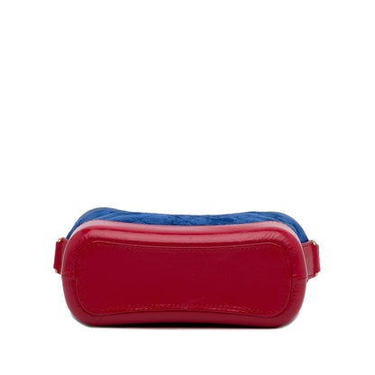 Blue Chanel Small Gabrielle Suede Crossbody Bag