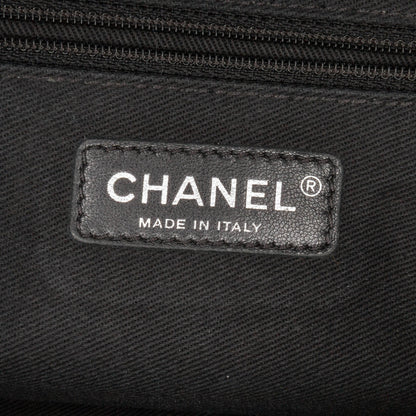 Gray Chanel Jumbo Quilted Caviar Easy Flap Shoulder Bag