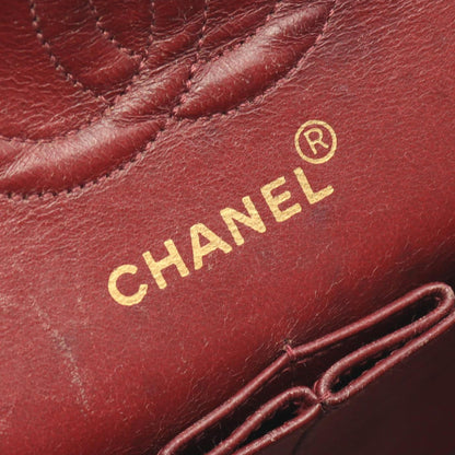 Black Chanel Small Classic Lambskin Double Flap Shoulder Bag