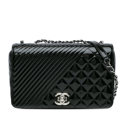 Chanel Sac Medium Patent Coco Boy Flap