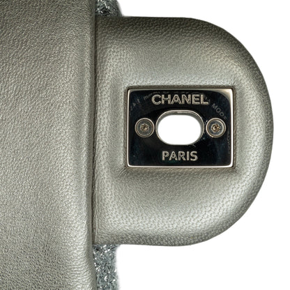 Chanel Sac Large Quilted Lurex Ground Control Pluto Glitter Flap