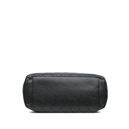 Black Chanel Caviar Grand Shopping Tote